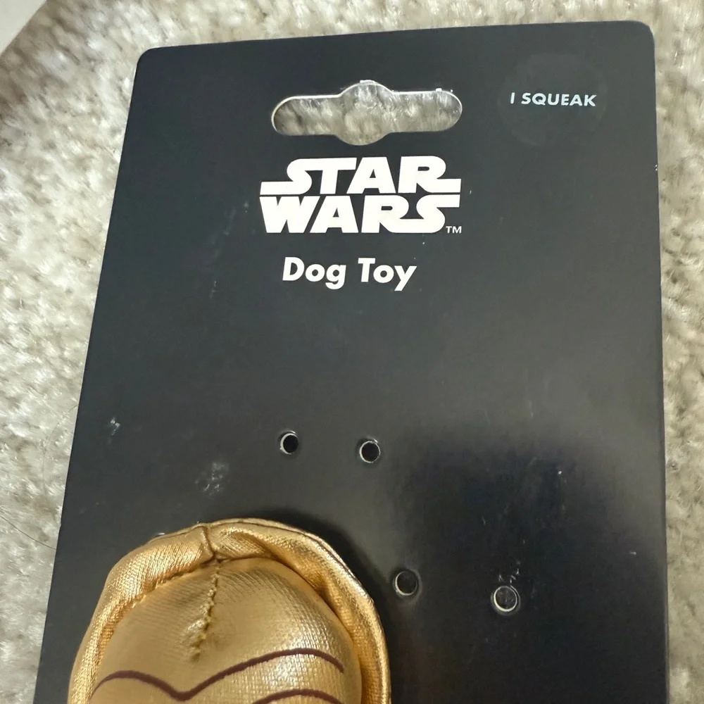 Disney Star Wars Squeak Dog Toy NWT C-3PO Toy